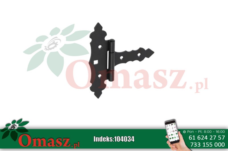 Zawias bramkowy 130*30*100 ozdobny