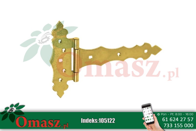 Zawias bramkowy 170*30*200*2,5 ozdobny