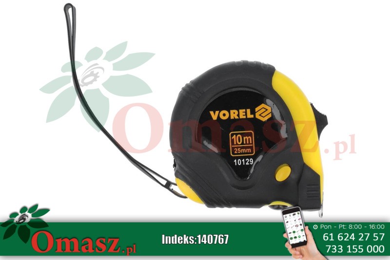 Przymiar 10m szer.25mm Vorel