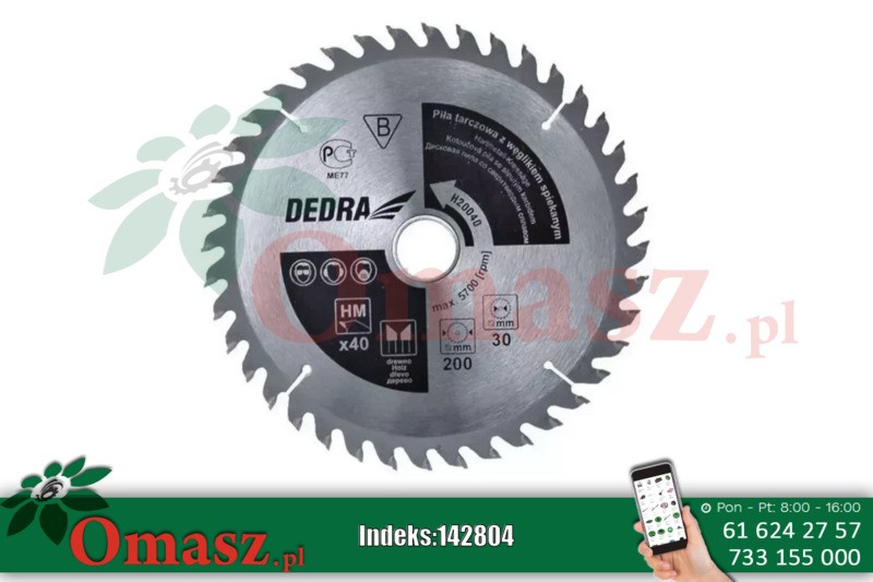 Piła tarcz.150*20/24z Dedra
