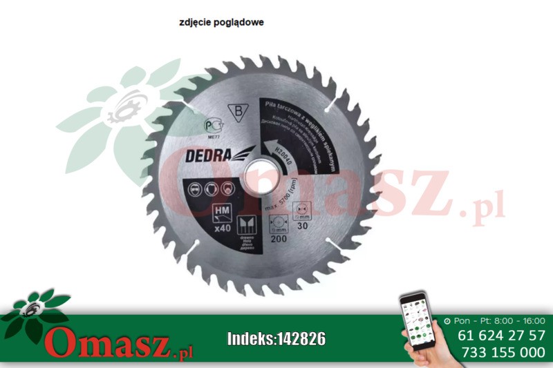 Piła tarcz.210*30/24z Dedra