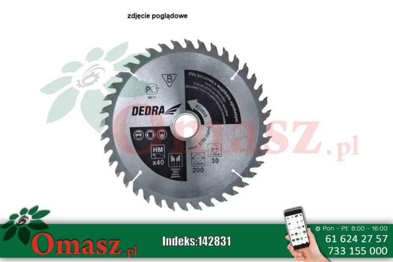Piła tarcz.235*30/36z Dedra