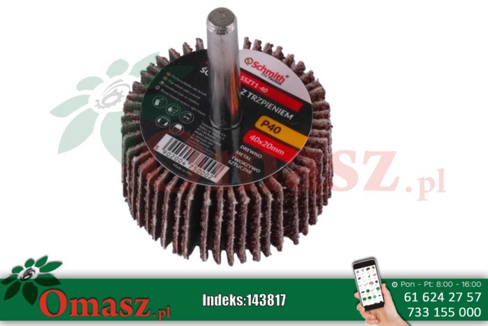 Ściernica z trzpieniem 40x20mm P 40 Ściernica z trzpieniem 40x20mm P 40