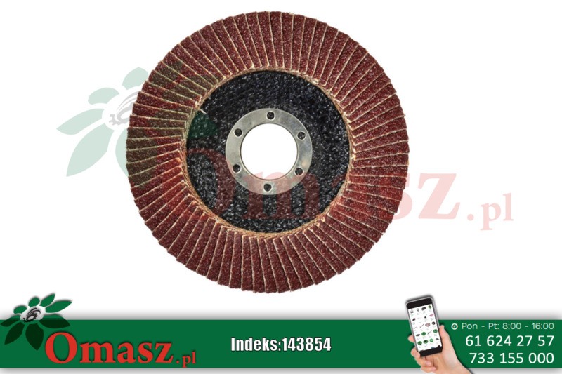 Tarcza listkowa 125mm P100