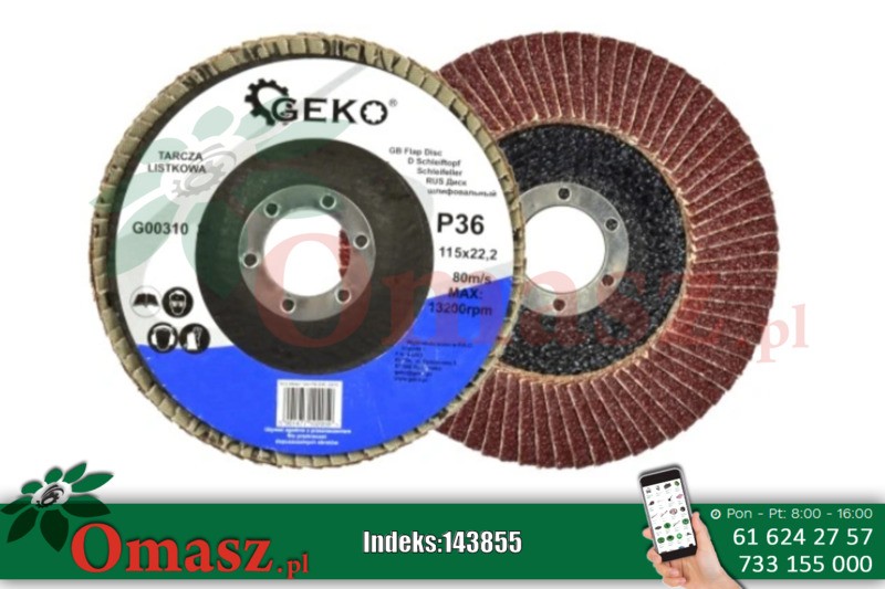 Tarcza listkowa 115mm P 36
