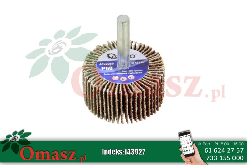 Ściernica trzpieniowa 40*20*6 gr. 60