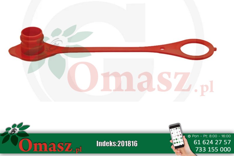 Osłona Euro gniazda czerwona KM DN25