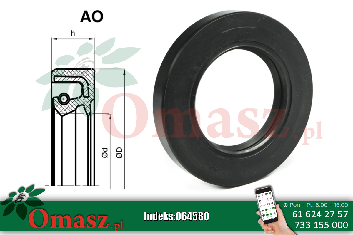 Pierścień AO 45*62* 7 Corteco