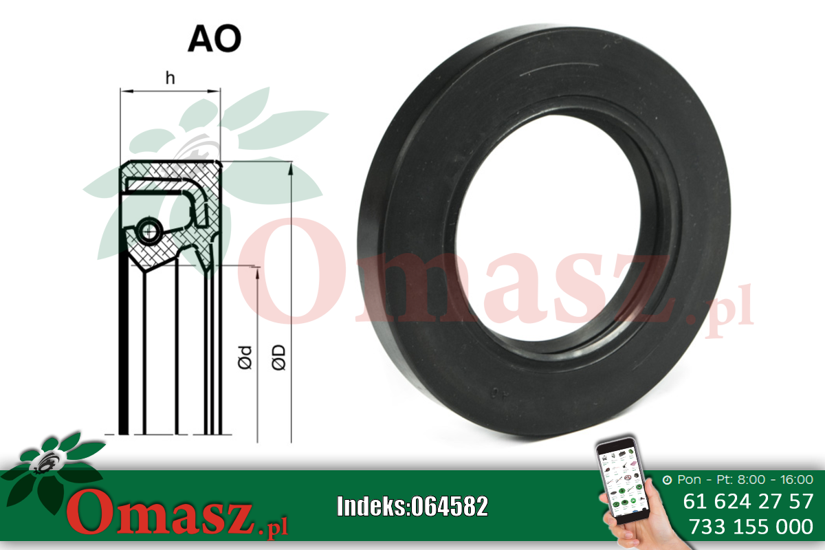 Pierścień AO 50*80*13 org. 974010