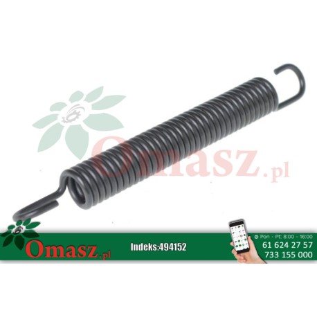 Sprężyna naciągowa napinacza łańcucha podbieracza Sipma Z-224/1, Deutz-Fahr 440 5223/89-038/0
