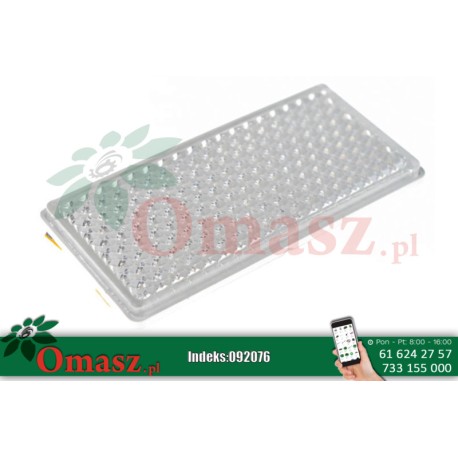 Odblask prostokątny biały AR111105