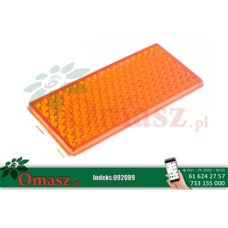 Odblask prostokątny pomarańczowy AR111106