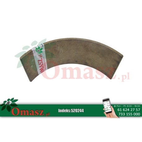 Okładzina hamulca 410x140x9 przyczepa ciągnikowa