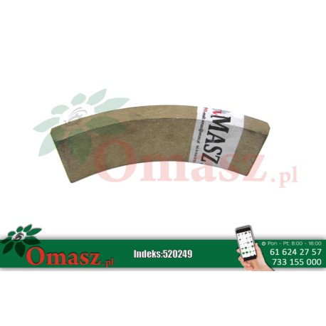 Okładzina hamulca 230x70x19 przyczepa ciągnikowa