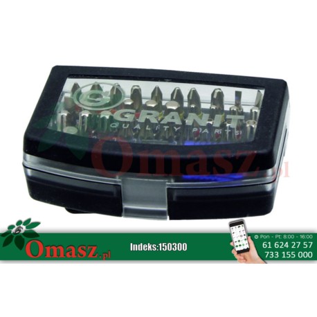 Komplet nasadek 30 szt. Torx Grot Granit 76010003200