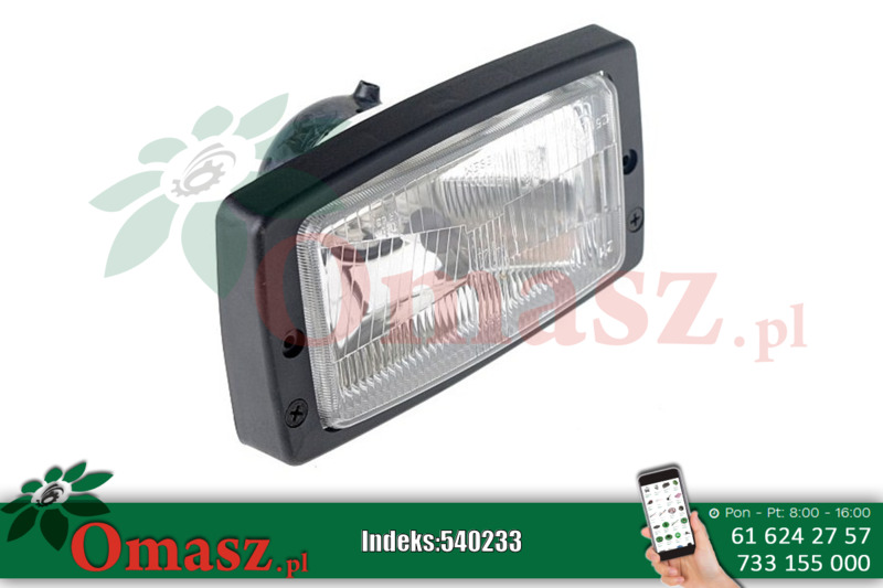Reflektor przedni H4 53351946 Wesem Zetor